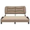vidaXL Bettgestell ohne Matratze "Hvar" Cappuccino-Braun 120x200 cm Kunstleder