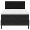 vidaXL Boxspringbett mit Matratze Schwarz 90 x 190 cm Samt