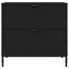 vidaXL Nachttisch Schwarz 63,5 x 36 x 61 cm Holzwerkstoff