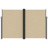 vidaXL Seitenmarkise Ausziehbar Beige 220x1200 cm