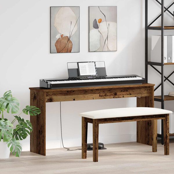 vidaXL Klavierst&auml;nder Altholz 130 x 32 x 64 cm Holzwerkstoff