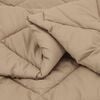 vidaXL Winterbettdecke Taupe 200 x 135 cm Mikrofaser
