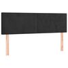 vidaXL Boxspringbett mit Matratze & LED Schwarz 140x200 cm Samt
