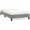 vidaXL Bettgestell ohne Matratze Hellgrau 100x200 cm Samt