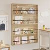 vidaXL Magazinregal 2 pcs Sonoma-Eiche 100 x 12 x 70 cm Holzwerkstoff