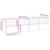 vidaXL TV-Wandschr&auml;nke mit LED-Leuchten 2 Stk. Grau Sonoma 80x30x40 cm