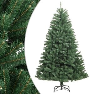vidaXL K&uuml;nstlicher Weihnachtsbaum Klappbar mit St&auml;nder Gr&uuml;n 210 cm