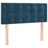 vidaXL Boxspringbett mit Matratze Dunkelblau 100x200 cm Samt