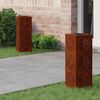 vidaXL Solar LED Weg Licht 2 pcs Cortenstahl Cortenstahl