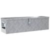 vidaXL Aluminiumkiste 80,5&times;22&times;22 cm Silbern
