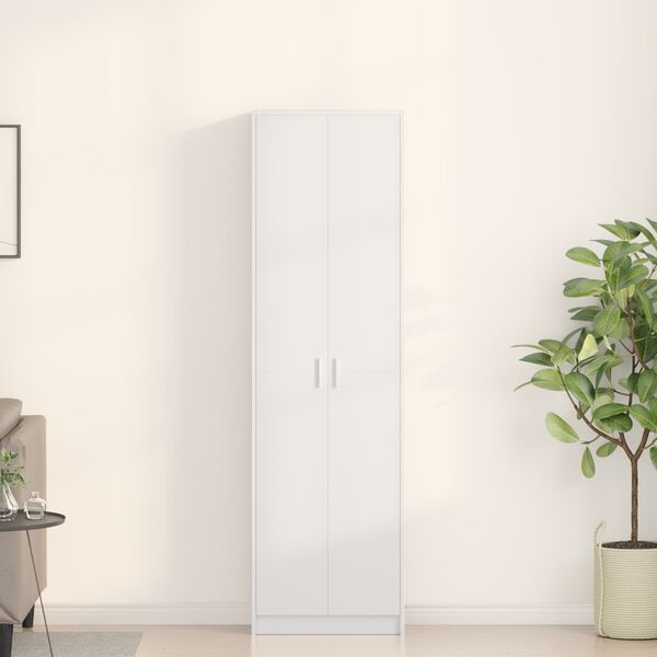 vidaXL Kleiderschrank mit Regal Wei&szlig; 55 x 25 x 189 cm Holzwerkstoff
