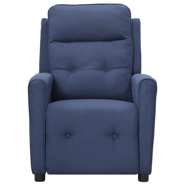 vidaXL Massagesessel Blau Stoff