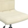 vidaXL Esszimmerst&uuml;hle 4 Stk. Drehbar Creme Samt