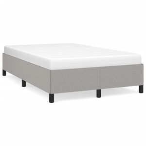 vidaXL Bettgestell ohne Matratze Hellgrau 120x200 cm Stoff