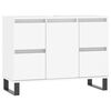 vidaXL Badschrank Wei&szlig; 80x33x60 cm Holzwerkstoff