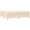 vidaXL Boxspringbettgestell Creme 200x200 cm Stoff