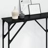 vidaXL Konsolentisch Schwarz Eichen-Optik 140 x 23 x 75 cm