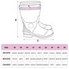 vidaXL Gummistiefel Schwarz Gr&ouml;&szlig;e 38 PVC