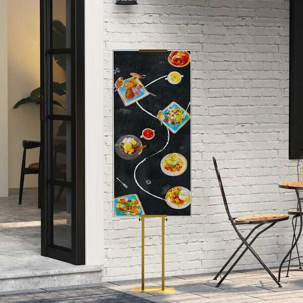 vidaXL Messest&auml;nde Gold 30 x 23,5 x 210 cm Stahl