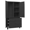vidaXL Industrial Kleiderschrank Schwarz 90x50x180 cm Metall