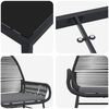 vidaXL Garten Essgruppe mit Kissen 7 pcs Schwarz Poly-Rattan