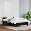 vidaXL Bettgestell mit Kopfteil ohne Matratze Schwarz 80x200 cm