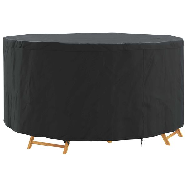 vidaXL Gartenm&ouml;belabdeckung Schwarz 182 x 182 x 71 cm 600D-Gewebe