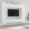 vidaXL 8-tlg. TV-Schrank-Set Wei&szlig; Holzwerkstoff