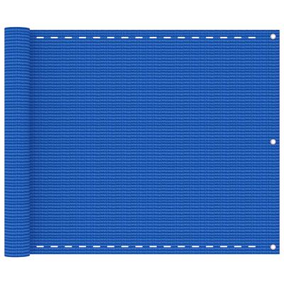 vidaXL Balkon-Sichtschutz Blau 75x500 cm HDPE