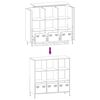 vidaXL Highboard Wei&szlig; 101,5x39x103,5 cm Stahl