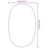 vidaXL Wandspiegel Silbern 70x45 cm