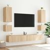 vidaXL TV-Wandschrank mit LED-Leuchten Sonoma-Eiche 100x35x41 cm