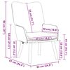 vidaXL Sessel Creme 63 x 67 x 94 cm Schafstoff und Sperrholz