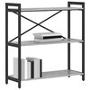 vidaXL B&uuml;cherregal Grau Sonoma 80 x 30 x 85 cm Holzwerkstoff