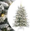 vidaXL K&uuml;nstlicher klappbarer Weihnachtsbaum Wei&szlig; 120 cm PE und PVC