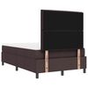 vidaXL Boxspringbett mit Matratze Dunkelbraun 120 x 200 cm Stoff