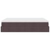 vidaXL Ottoman-Bett mit Matratze Dunkelbraun 140x190 cm Stoff