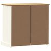 vidaXL Kommode VIGO Wei&szlig; 80x40x76 cm Massivholz Kiefer
