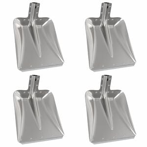 vidaXL Schaufelkopf 4 Stk. Silber 45 x 38 cm Aluminium