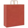 vidaXL Papiertragetaschen 250 Stk. mit Henkeln Rot 45x17x48 cm