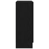 vidaXL B&uuml;cherregal Schwarz Eichen-Optik 82,5 x 30,5 x 80 cm