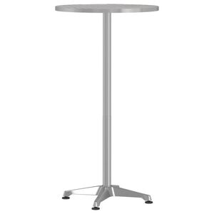 vidaXL Outdoor-Bartisch H&ouml;henverstellbar &Oslash;59,5x70/109,5 cm Aluminium