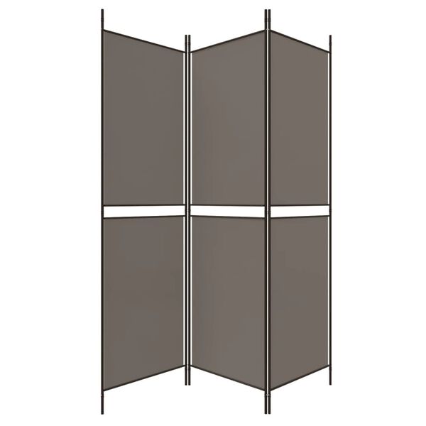 vidaXL 3-tlg. Paravent Anthrazit 150x180 cm Stoff