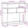 vidaXL Konsolentisch Schwarz Eichen-Optik 75 x 40 x 75 cm
