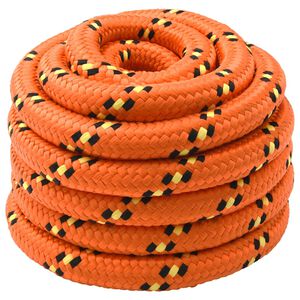 vidaXL Bootsseil 3 mm 10 m Orange