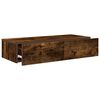 vidaXL Wandregal mit Schubladen R&auml;uchereiche 80x33x17 cm Holzwerkstoff