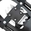 vidaXL 3 in 1 Schneeschuhe Schwarz 21 Zoll Aluminium und HDPE
