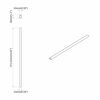 vidaXL Kleiderstange 2 pcs Silber 764 x 15 x 29 mm Aluminiumlegierung