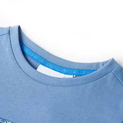 Kinder-T-Shirt Mittelblau 92