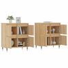 vidaXL Sideboards 2 Stk. Sonoma-Eiche Holzwerkstoff